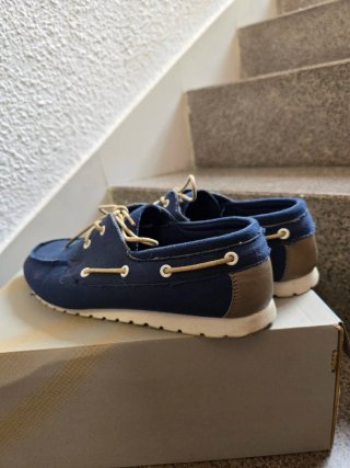 Zapatos mocasines azules verano