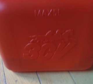 Bidón para gasoil o gasolina rojo