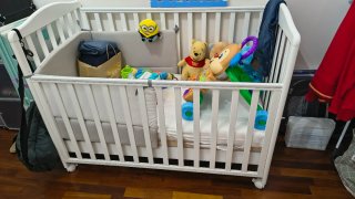 Culla per neonato in legno bianco Nuovo