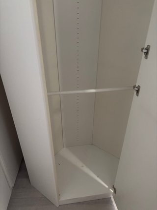 Armario PAX esquinero blanco