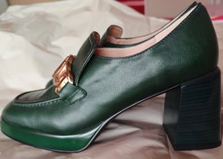 Mocasines Hispanitas Tokio Verde Forest Piel