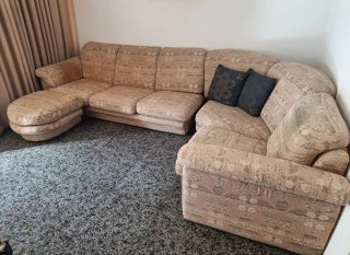 Sofá Chaiselongue 6 plazas beige