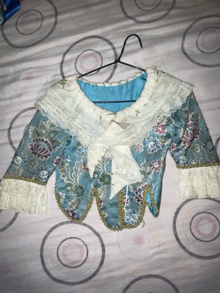 Traje Fallera Niña Azul Talla 4-5 Años