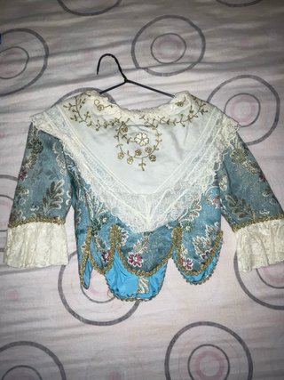 Traje Fallera Niña Azul Talla 4-5 Años
