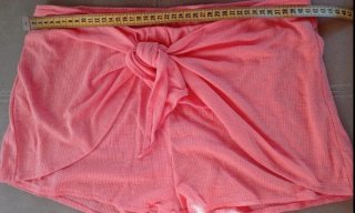 Pantalón corto color coral talla L
