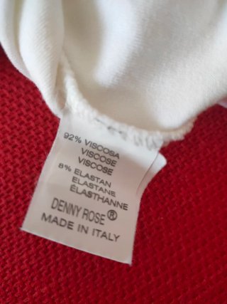 Denny Rose Maglia Donna Multicolore Bianca