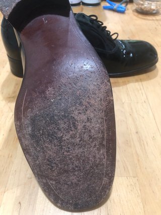 Zapatos de charol negros