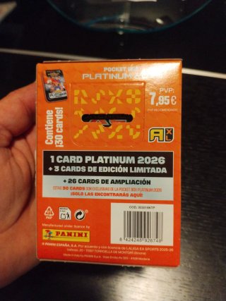 Panini Adrenalyn Platinum 2026 Pocket Box