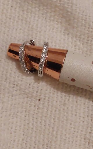 Aros mini plata ley zircon