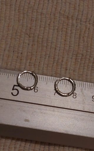Aros mini plata ley zircon