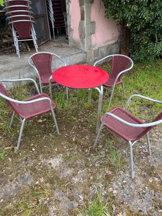Lote Mesa y Sillas Hostelería