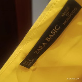 Vestido Zara Amarillo Corto