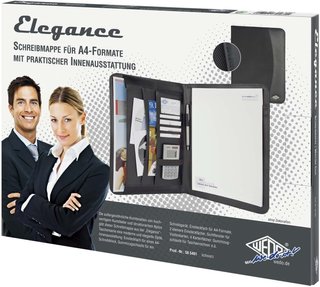 Wedo carpeta elegante cuero sintético A4