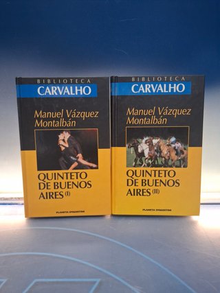Lote, 2 libros Quinteto de Buenos Aires, biblioteca carvalho