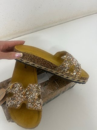 Sandaliasisteria Talla 41 Doradas