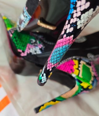 Botines Bello Star Piel Serpiente Talla 40