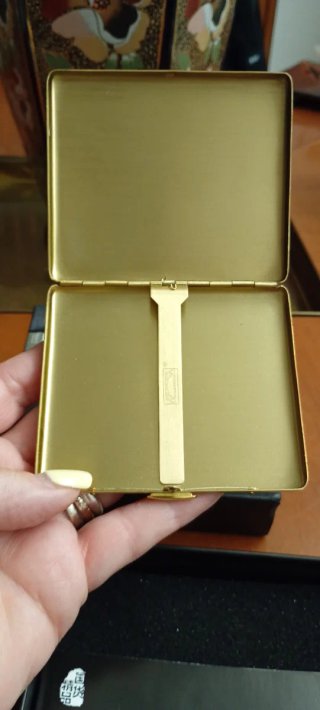 Portasigarette ottone/rame cinese