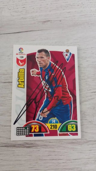Cromo Arbilla Firma Original