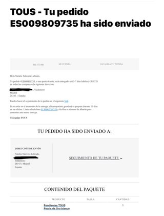 Pendientes Tous Oro Blanco Perlas y Diamantes