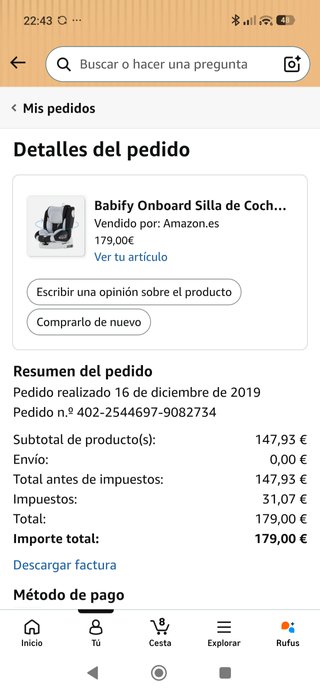 Silla Coche Babify Onboard Isofix