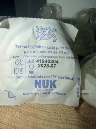 12 Tetinas NUK Hospitalarias a estrenar, selladas