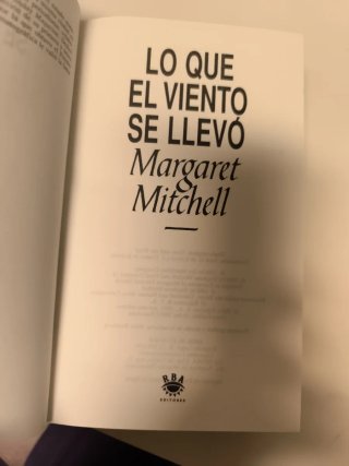 Lo que el viento se llevó. M. Mitchell.