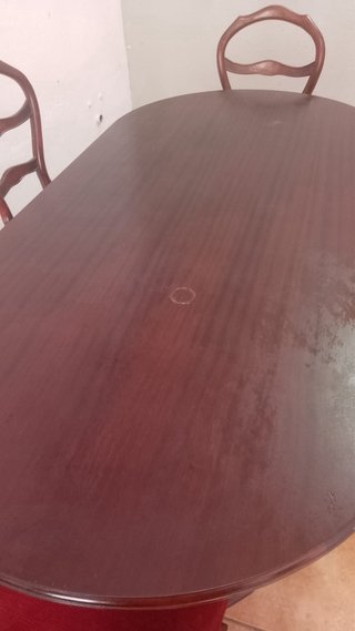 Mesa de madera de cerezo + sillas (Girona)