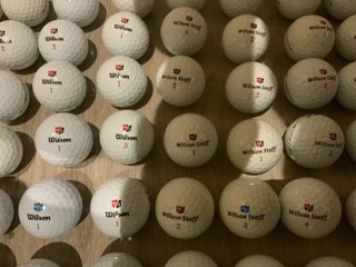 120 Pelotas Golf Wilson/Staff Grado A/perla