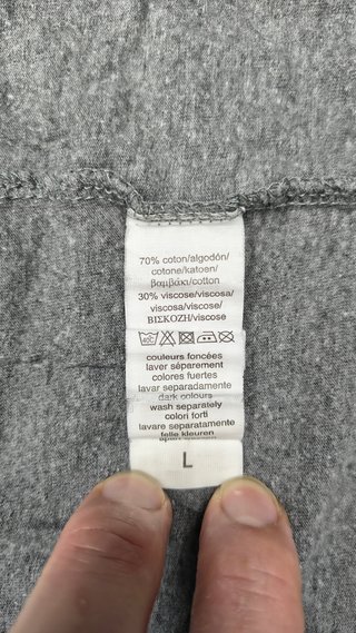 Pijama hombre gris manga larga