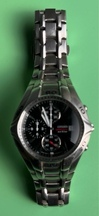 Reloj Citizen Cronógrafo Negro/Plata