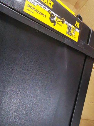 Conjunto de 3 maletines Dewalt tstak con taras.