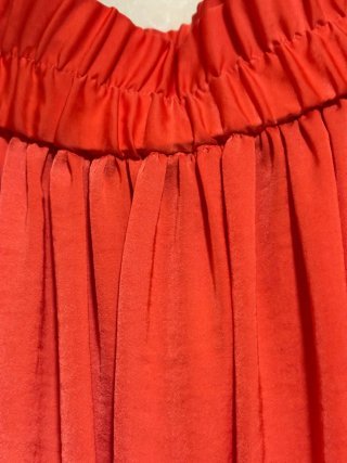 Falda larga Mango Roja Talla M