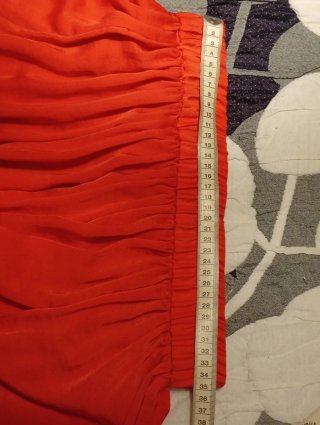 Falda larga Mango Roja Talla M