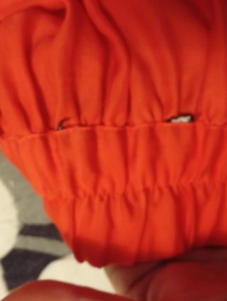 Falda larga Mango Roja Talla M