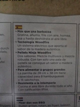 Barbacoa Ninja Woodfire Eléctrica