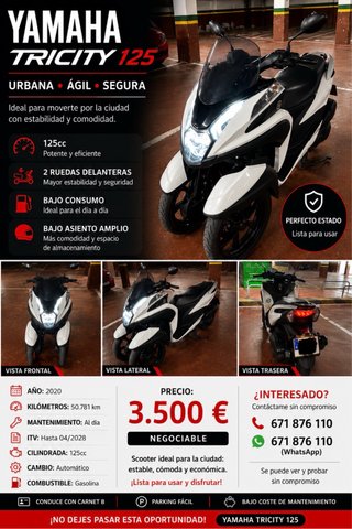 Yamaha Tricity 125 - Scooter 125cc