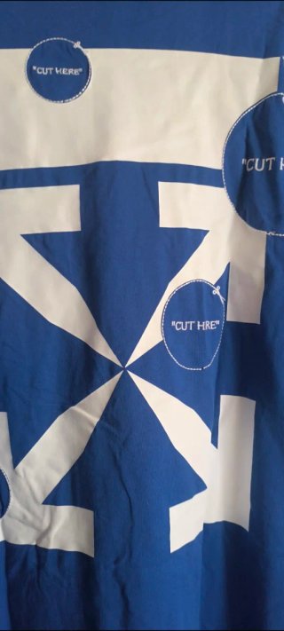 Camiseta Off-White Azul hombre talla XL