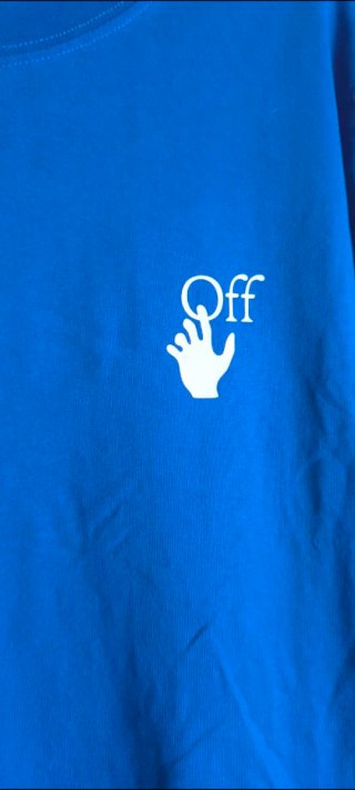 Camiseta Off-White Azul hombre talla XL