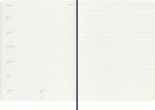 Moleskine Weekly Planner agenda 2025 azul