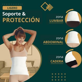 Easy8 faja lumbar térmica algodón lana