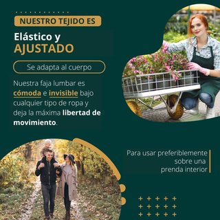 Easy8 faja lumbar térmica algodón lana