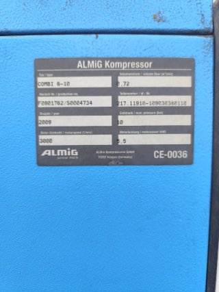 Compresor Tornillo ALMIG Combi 5.5kW