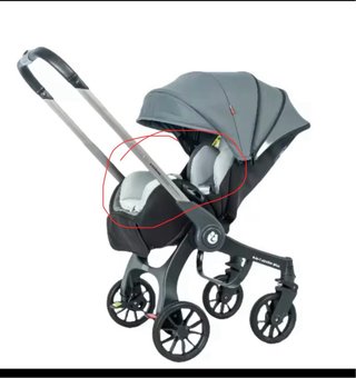 Carrito de bebé 2 en 1: Cochecito+Silla de Auto