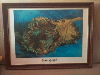 Lámina Van Gogh Girasoles 87x65cm