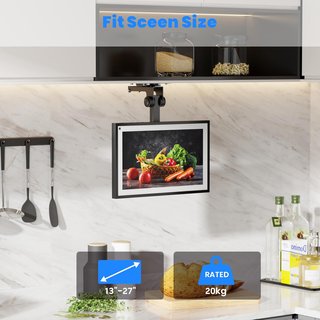 Soporte techo TV ajustable giratorio plegable
