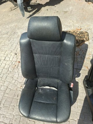 Asientos delanteros cuero negro BMW E34 E32