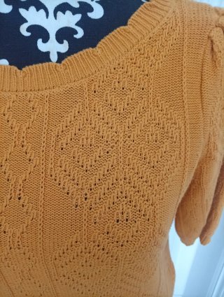 Jersey Manga Corta Amarillo mostaza Talla S