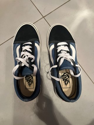 Scarpe Vans Old Skool Blu/Nero Tg 36
