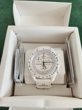 Omega x Swatch Mission to Moonphase Blanco