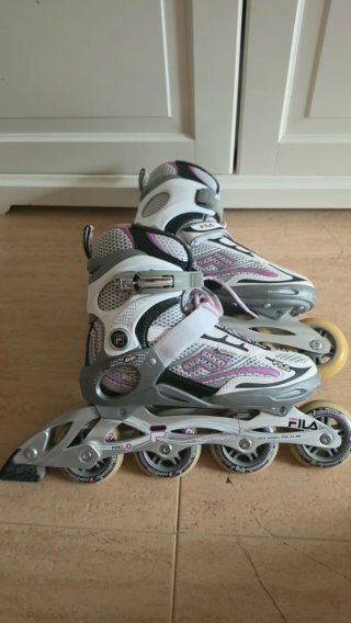 Patines Fila Talla 38 Blancos y Rosados